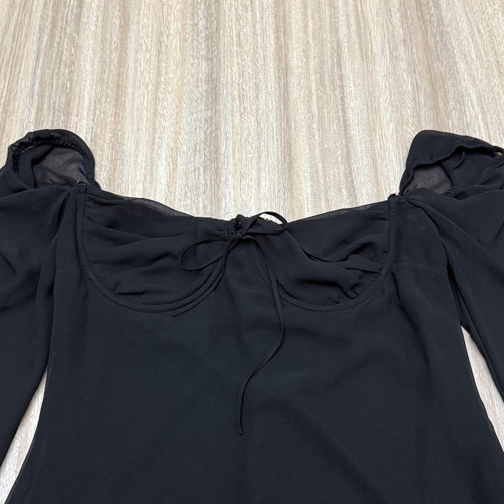 House Of CB Babydoll Dress size medium black - Picture 3 of 7